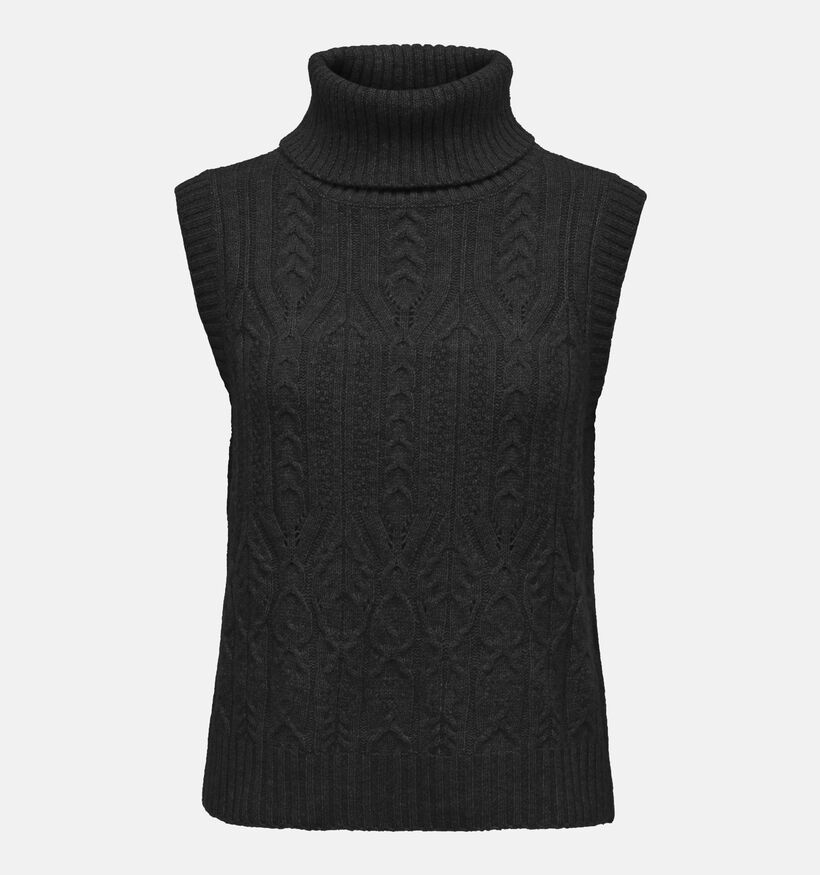 JDY Elba Pull sans manches en Noir pour femmes (348632)