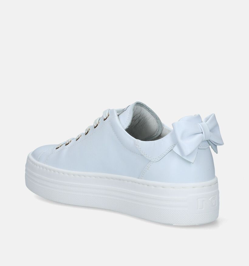 NeroGiardini Witte Sneakers voor dames (337147) - geschikt voor steunzolen