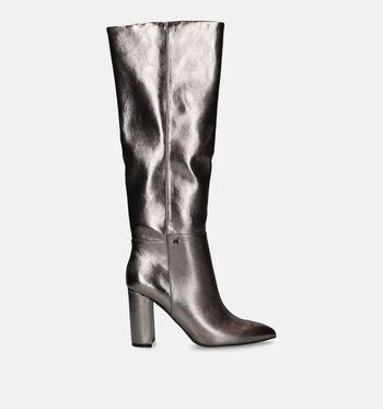 Bottes hautes argent