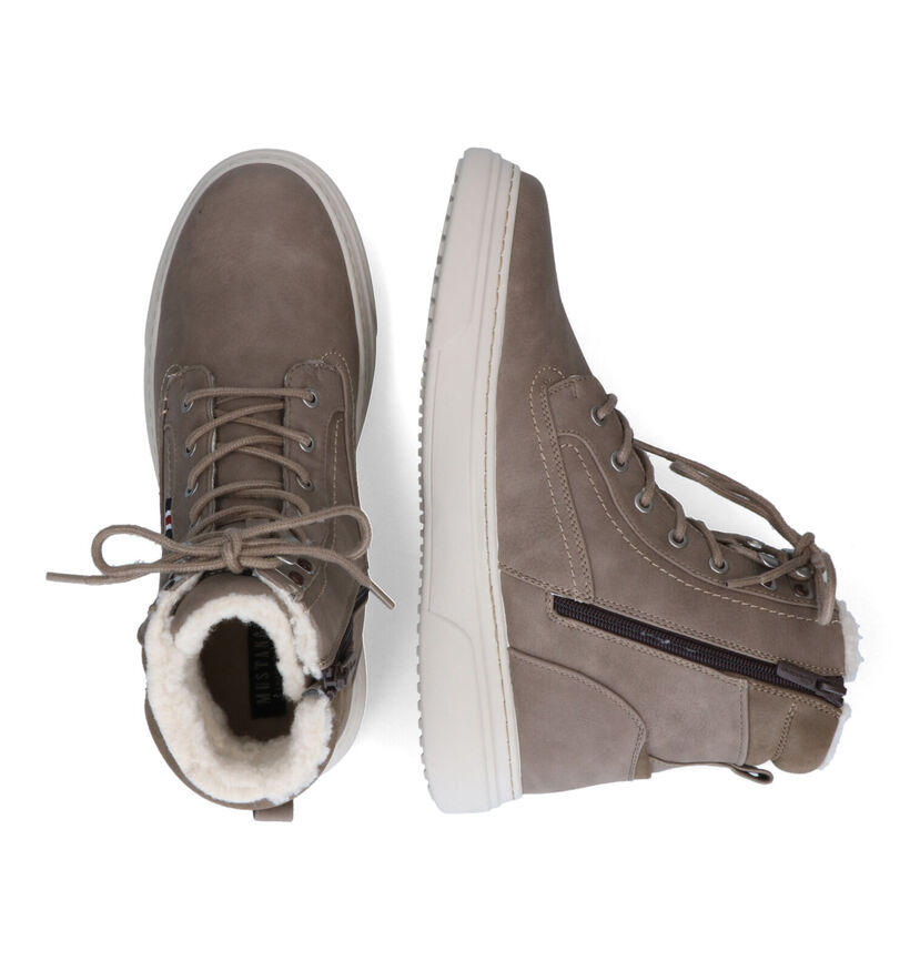 Mustang Chaussures hautes en Taupe pour hommes (316297)