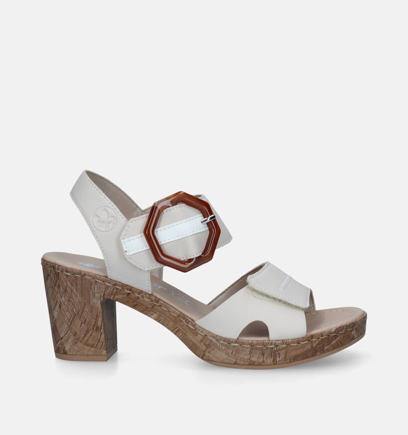 Rieker Beige Sandalen met hak voor dames (339135)