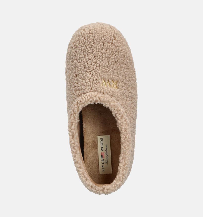 River Woods Niala Beige Gesloten Pantoffels voor dames (363671) - geschikt voor steunzolen