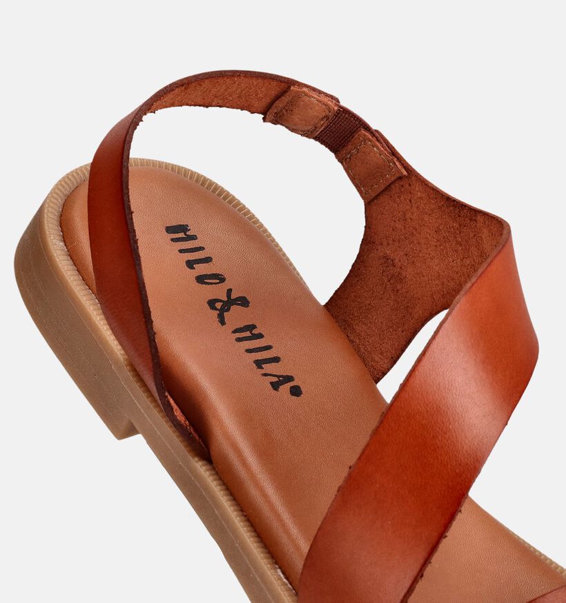 Milo & Mila Cognac Sandalen voor meisjes (372475)