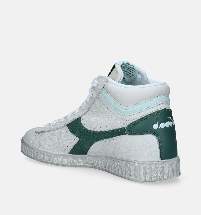 Diadora Game L High Waxed Suede Pop Baskets en Blanc pour femmes (344860)