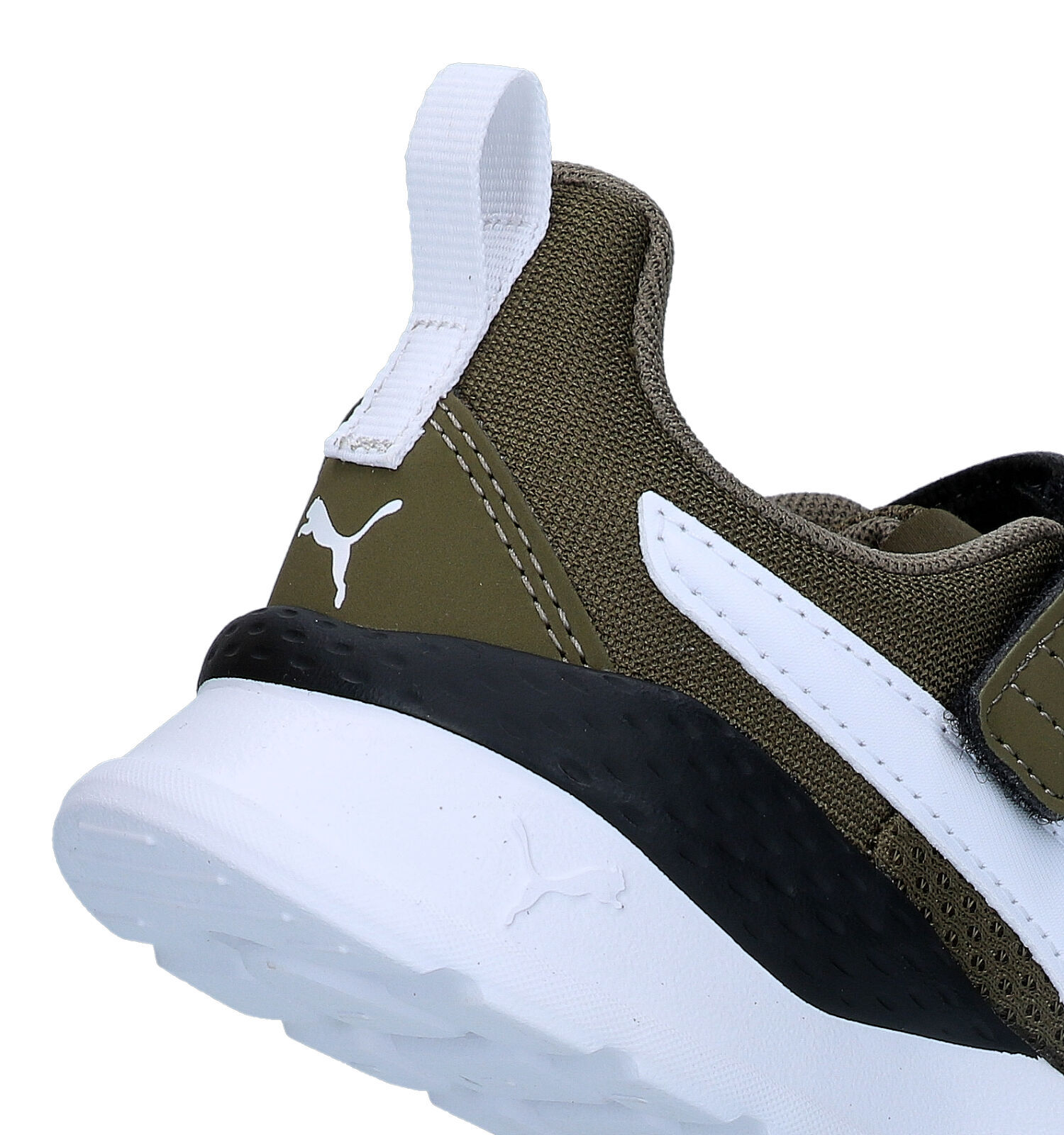 Puma basket store vert kaki