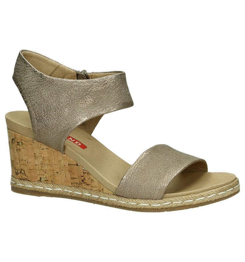 Sandalen met Sleehak Brons Weekend, , pdp