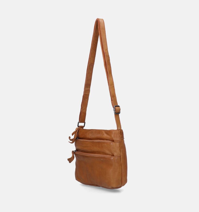 Hide & Stitches Sac port&eacute; crois&eacute; en Taupe pour femmes (333152)
