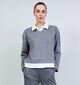 Vila Viarlessa Collar Grijze Pull voor dames (368124)