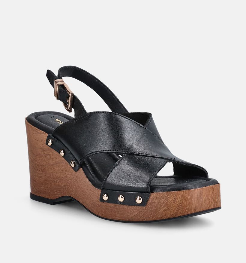 Tamaris ANTISlide Zwarte Sandalen met Hoge Hak voor dames (371793)