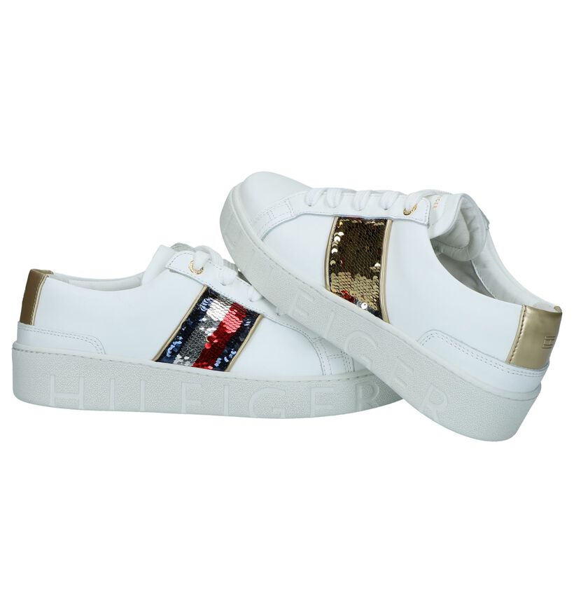 Tommy Hilfiger Baskets basses en Bleu en cuir (237245)