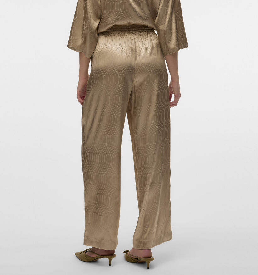 Vero Moda Brielle Bronzen Wijde broek voor dames (353172)