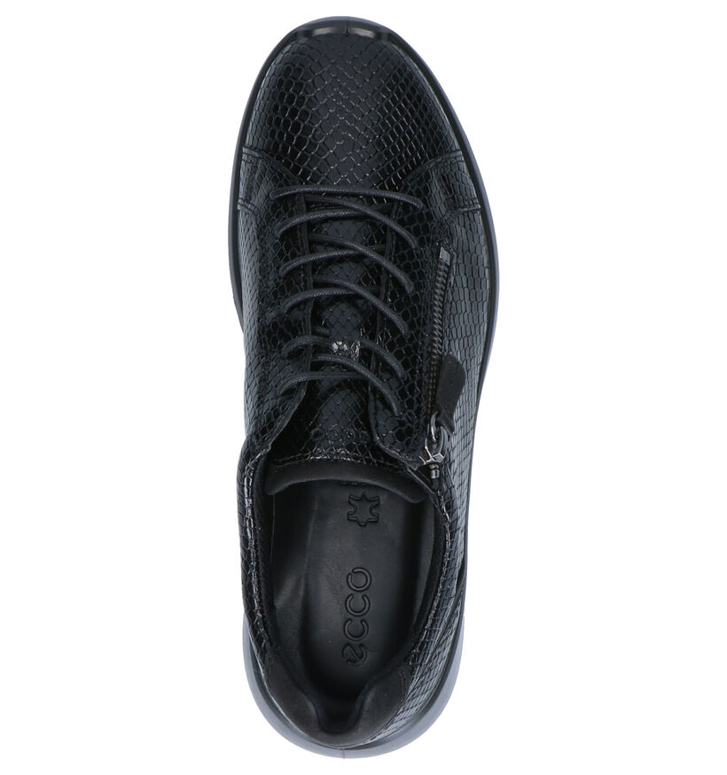 ECCO Soft 5 Chaussures à Lacets en Noir en cuir (257786)