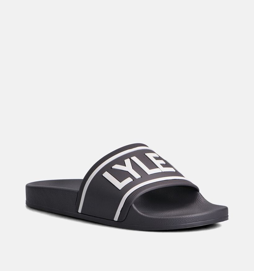 Lyle & Scott Slider Claquettes en Gris pour hommes (354483)