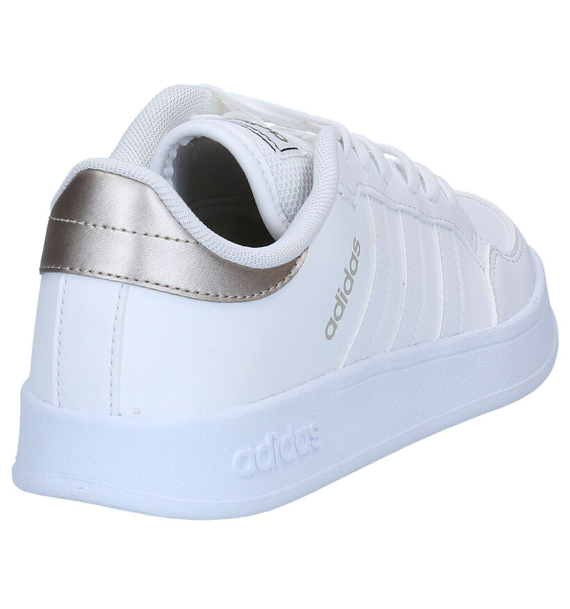 adidas Breaknet Witte Sneakers in kunstleer (290843)