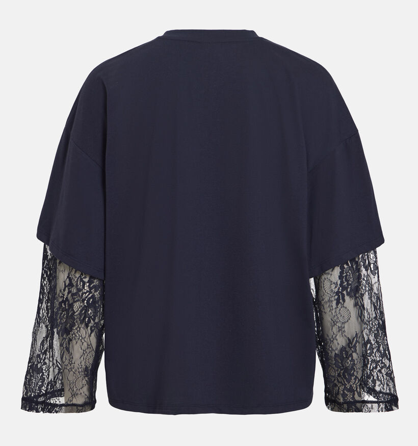 Vila Abia Longsleeves en Bleu fonc&eacute; pour femmes (379774)