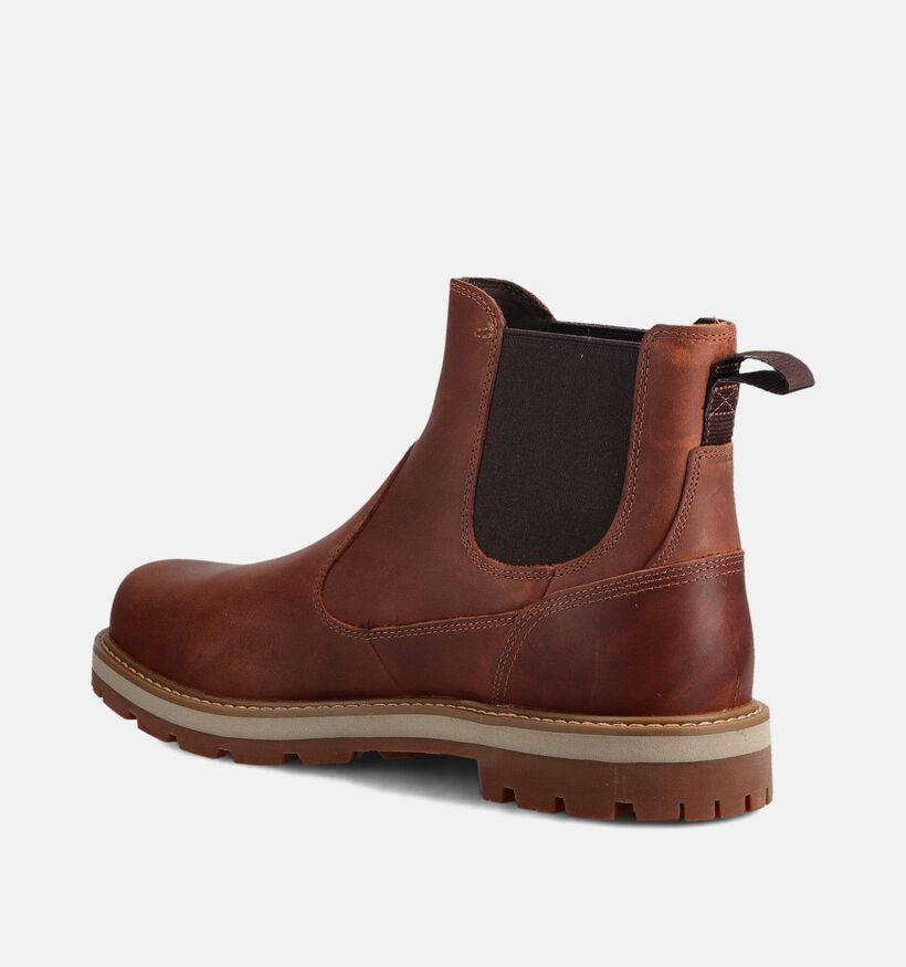 Timberland Britton Road Bottines Chelsea en Cognac pour hommes (376459) - pour semelles orthop&eacute;diques