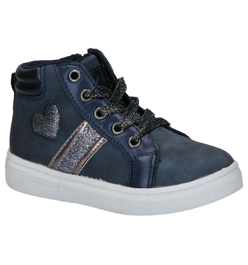 K3 Chaussures hautes en Bleu foncé en simili cuir (280761)