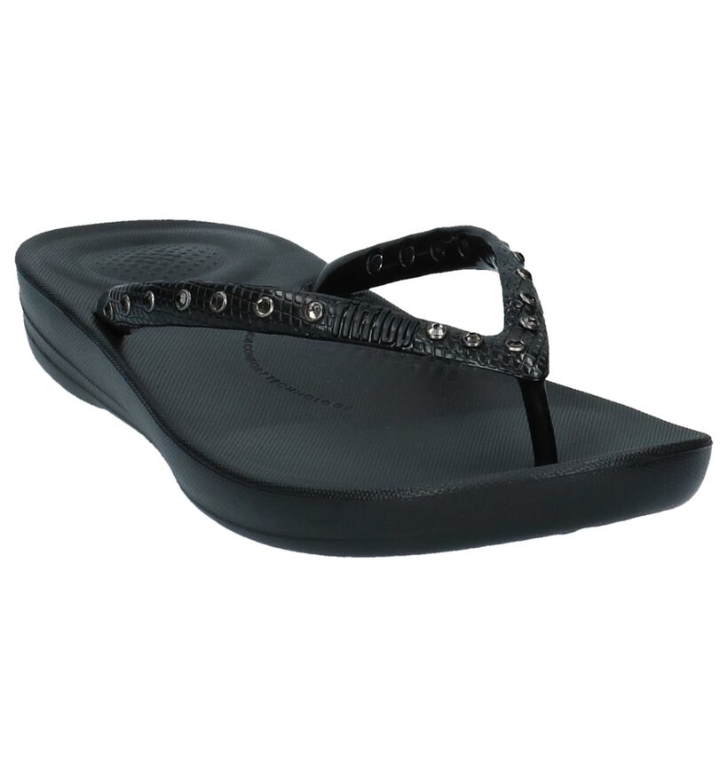 Zwarte Teenslippers FitFlop Iqushion Ergonomic, , pdp