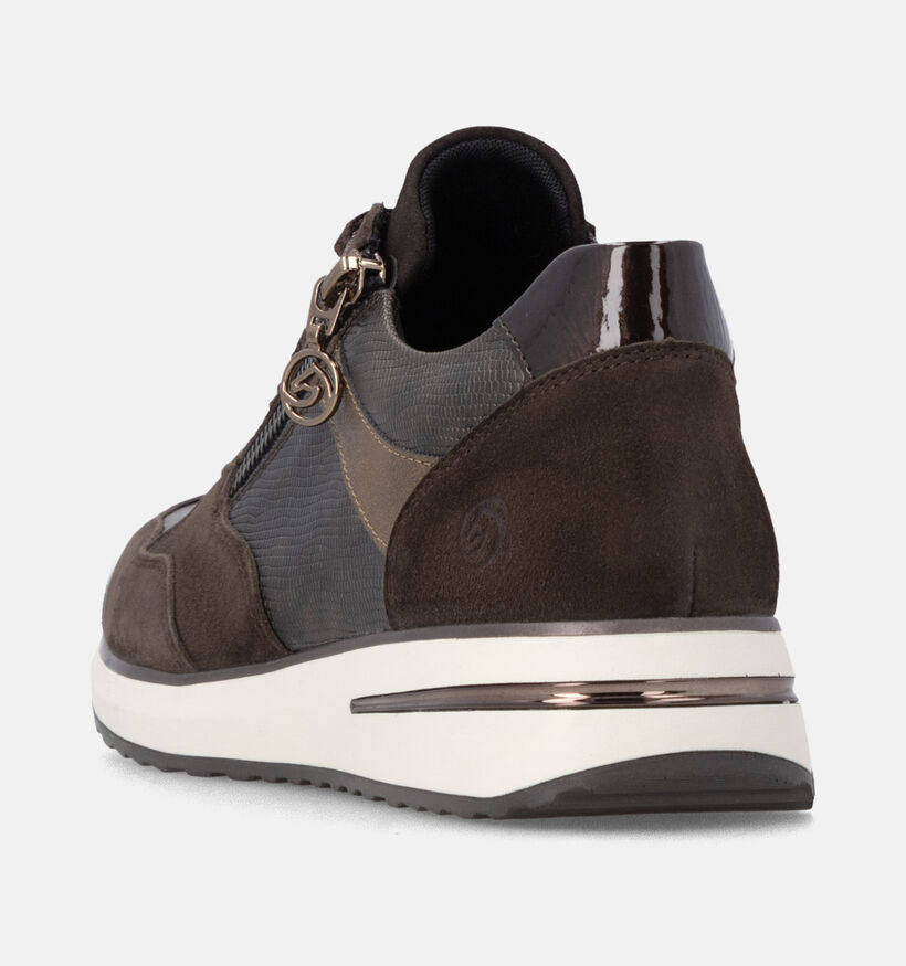 Remonte Bruine Lage Sneakers voor dames (379860) - geschikt voor steunzolen