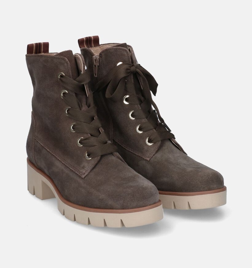 Gabor Best Fitting Bottines en Kaki pour femmes (315230) - pour semelles orthopédiques