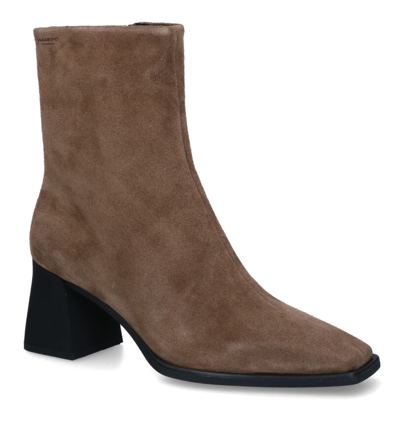 Vagabond Hedda Bottillons en Taupe en daim (315663)