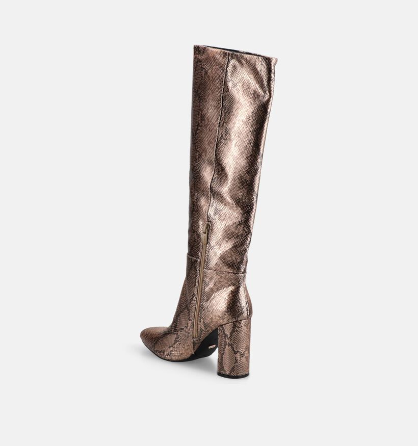 Mexx Krystal Indy Gouden Lange Laarzen met Hoge Hak voor dames (378554)