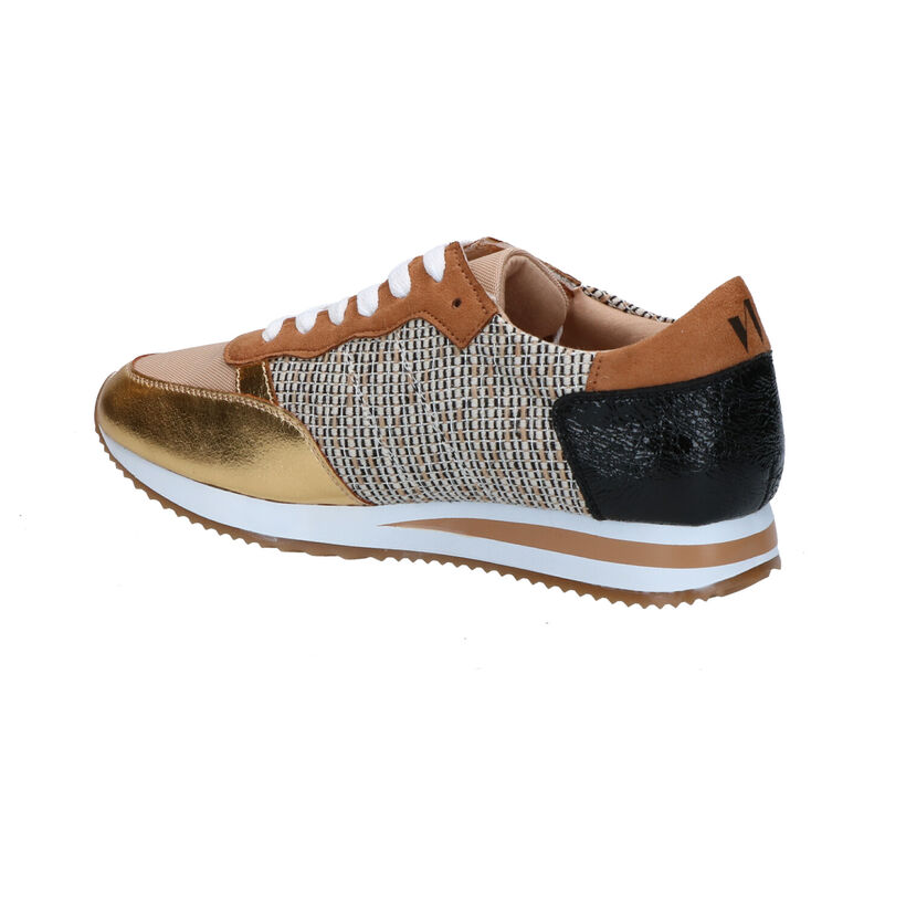 Vanessa Wu Baskets basses en Cognac en simili cuir (277327)