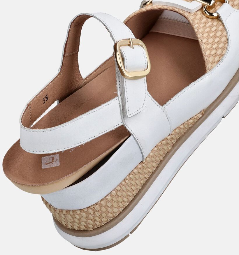Piesanto Witte Sleehak Sandalen voor Steunzolen voor dames (373789) - geschikt voor steunzolen
