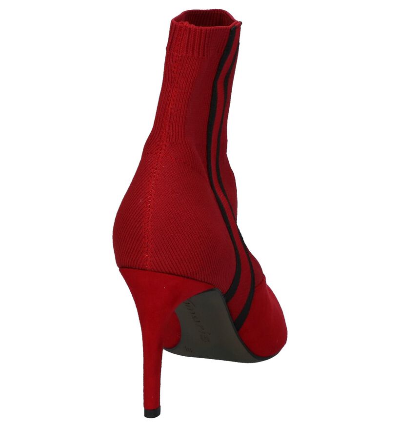 Tamaris Bottes basses en Rouge en textile (237690)