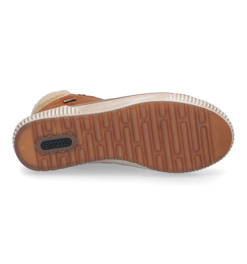 Remonte Cognac Hoge Sneakers voor dames (312330) - geschikt voor steunzolen