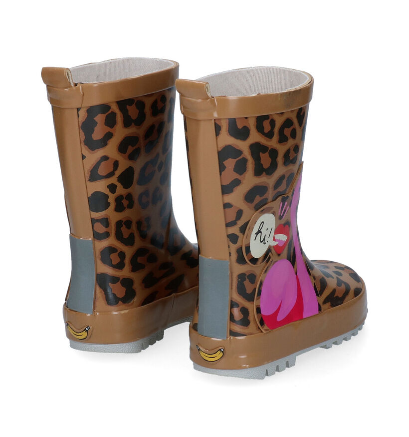 Go Banana's Flamingo Beige Regenlaarzen voor meisjes (315338)