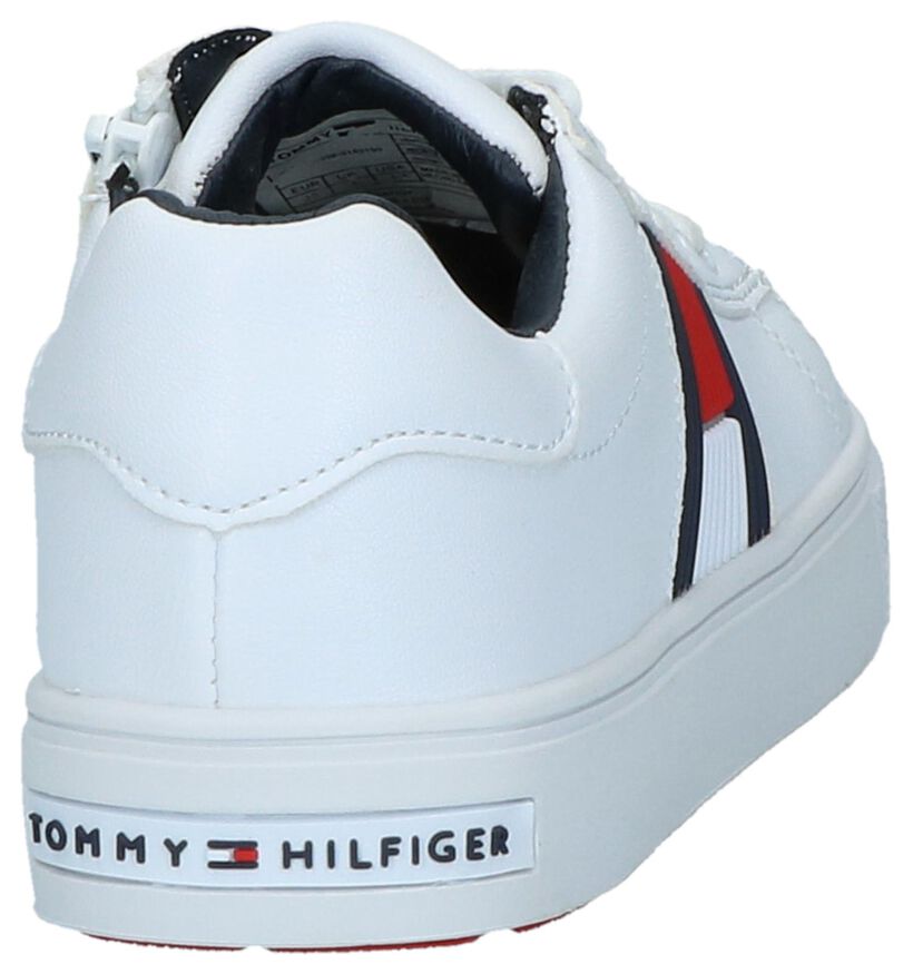Witte Geklede Sneakers Tommy Hilfiger , Wit, pdp