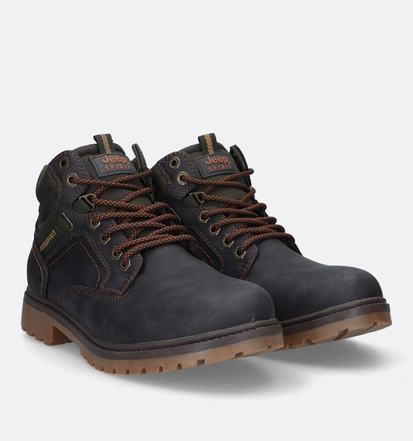 Jeep Indiana Bruine Bottines voor heren (330962) - geschikt voor steunzolen