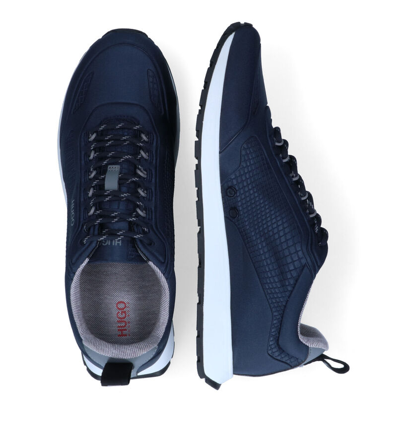 Hugo Icelin Runn Baskets en Bleu pour hommes (301364) - pour semelles orthopédiques