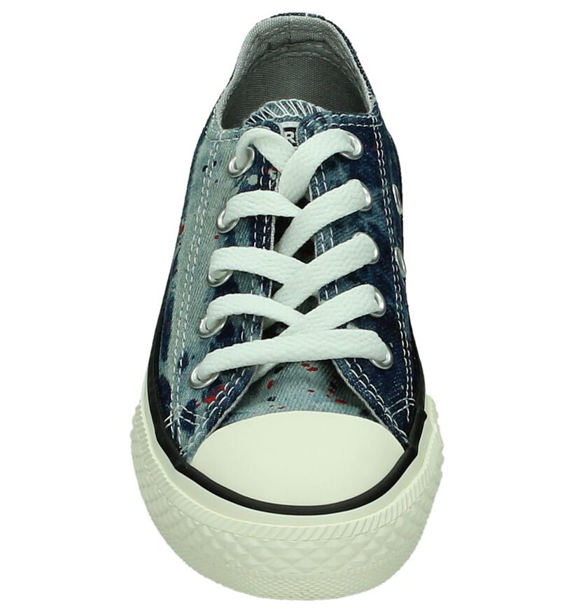 Converse Chuck Taylor All Star OX Baskets en Bleu en textile (266024)