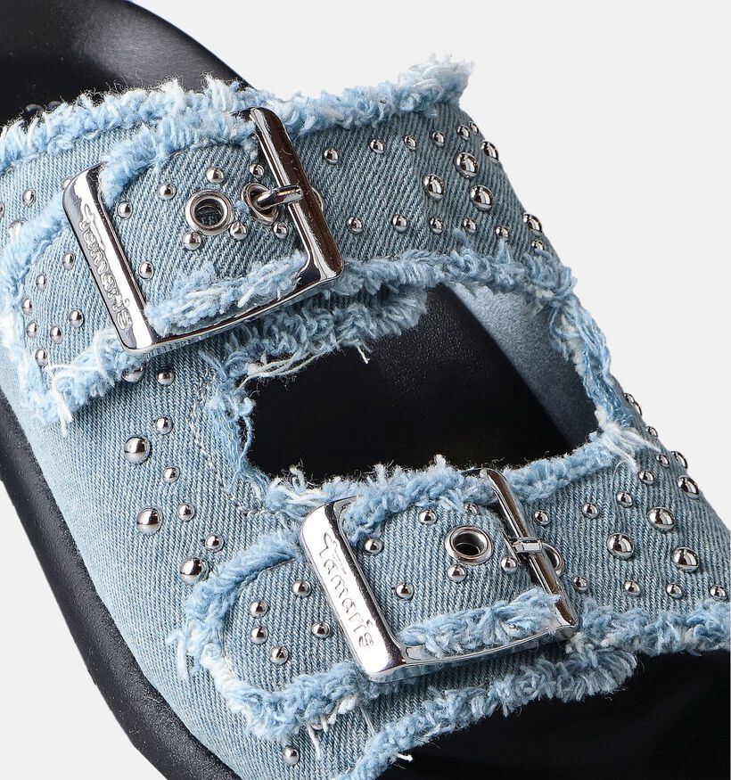 Tamaris Blauwe Platte slippers voor dames (356928)