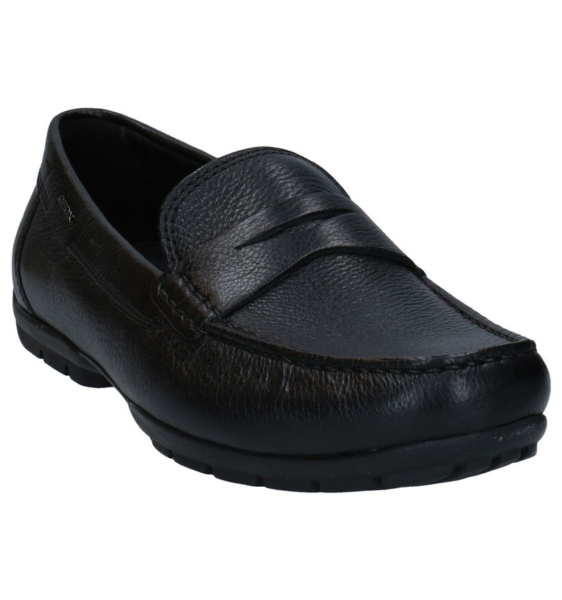 Geox Moner Mocassins en Noir en cuir (279093)