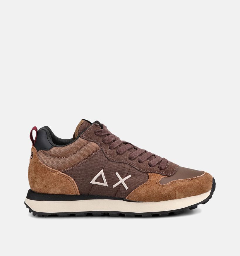 Sun68 Tom 2.0 Bruine Sneakers voor heren (379402) - geschikt voor steunzolen