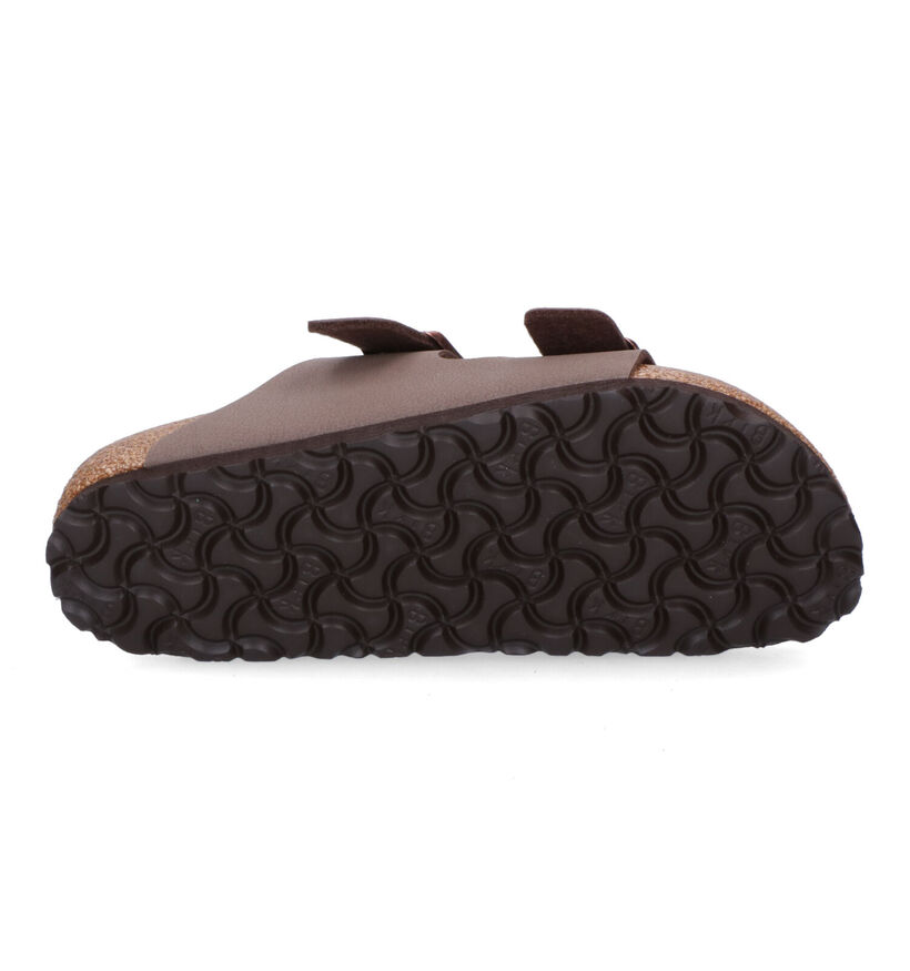 Birkenstock Arizona Birko Flor Nu-pieds en Noir pour garçons (338071)