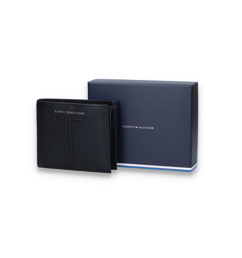 Tommy Hilfiger Central Portefeuille en Noir en cuir (321531)