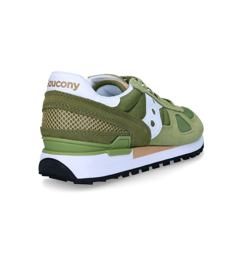 Saucony Shadow Original Baskets en Vert pour hommes (320937) - pour semelles orthopédiques