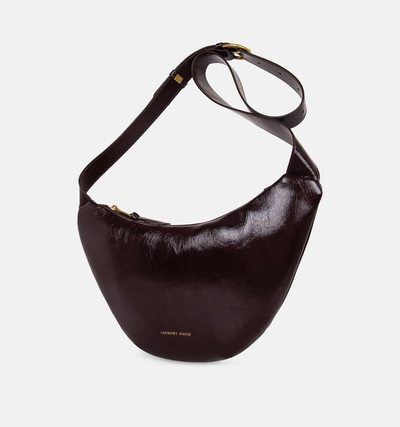 Laurent David Donkerbruine Crossbodytas voor dames (381456)