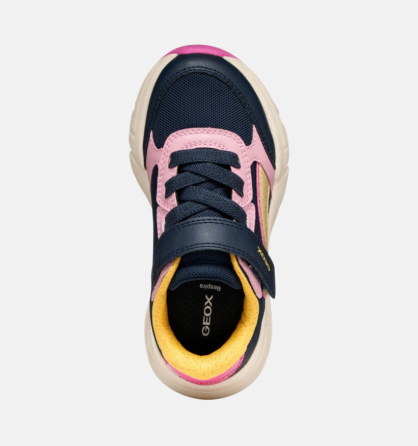 Geox Loftus Baskets en Bleu/Rose pour filles (360382) - pour semelles orthopédiques