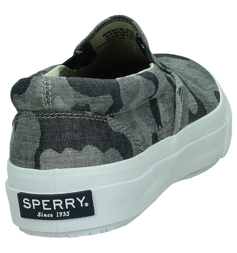 Sperry Striper Grijze Slip-on Sneakers , , pdp