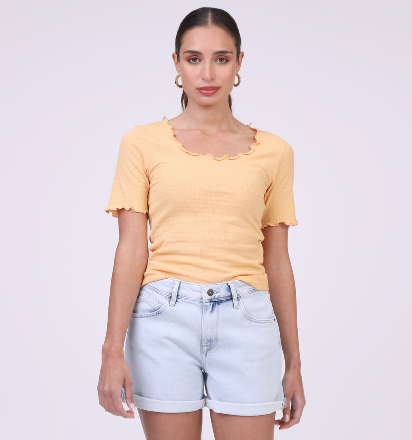 Pieces Vani T-shirt en Orange (311214)
