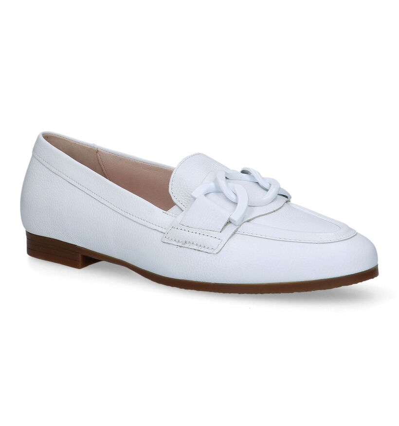 Gabor Comfort Witte Loafers in leer (323117)
