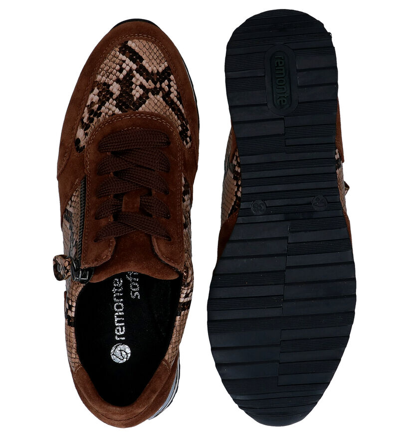 Remonte Bruine Sneakers in kunstleer (277636)