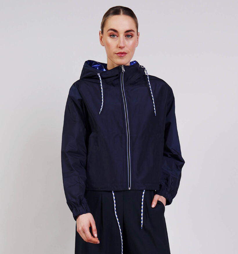 Rue Mazarine Sodah Manteau court en Bleu pour femmes (374137)