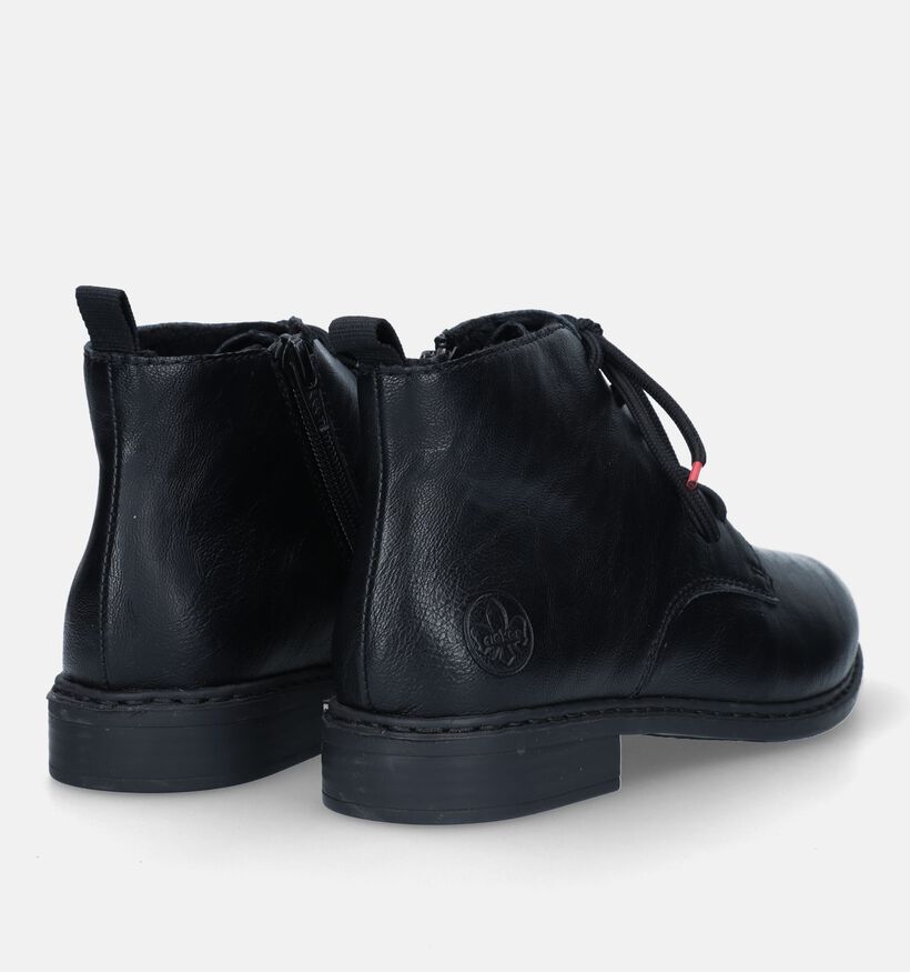 Rieker Bottines plates en Noir pour femmes (331634)