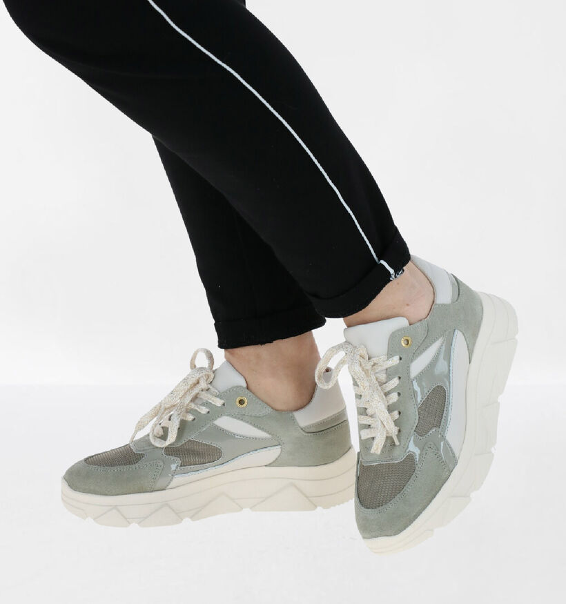 Tango Kady Fat Groene Sneakers in kunstleer (291406)